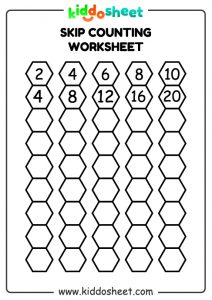 Skip Counting 2-4-6-8-10 Printable Worksheet Files - Kiddosheet