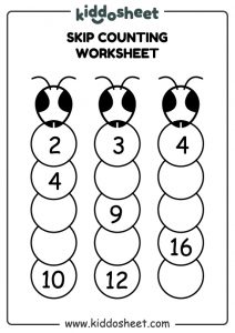 Skip Counting 2-3-4 Printable Worksheet Files - Kiddosheet