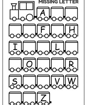 missing letter worksheet, missing letter worksheet for preschool, kindergarten missing letter worksheet
