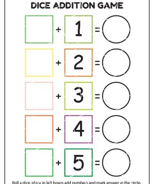 Free Mathematical Games - Dice Addition Game