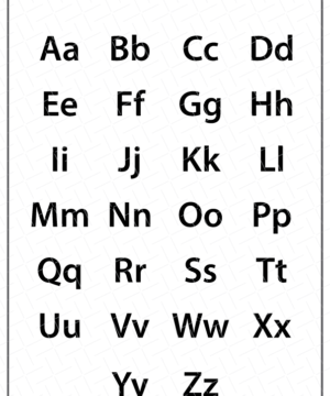 Alphabat Chart Printable