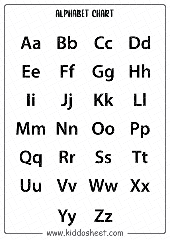 Alphabat Chart Printable