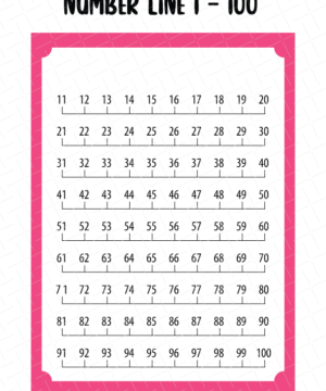 Number Line Printable Free Download