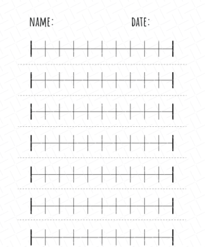 Number Line Printable Free Download