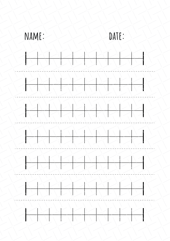 Number Line Printable Free Download