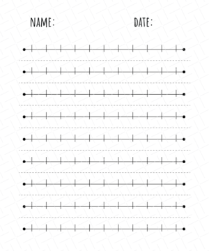 Number Line Printable Free Download