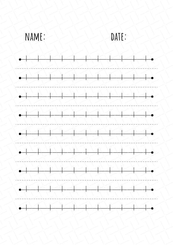 Number Line Printable Free Download