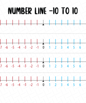 Number Line Printable Free Download