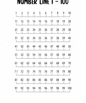 Number Line Printable Free Download