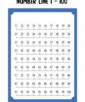 Number Line Printable Free Download