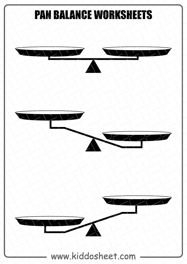 Pan Balance Worksheets Printable