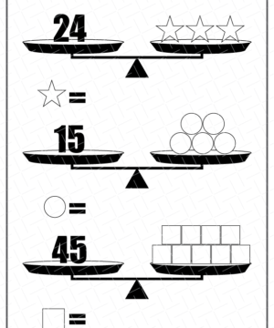 Pan Balance Worksheets Printable