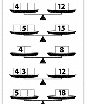 Pan Balance Worksheets Printable