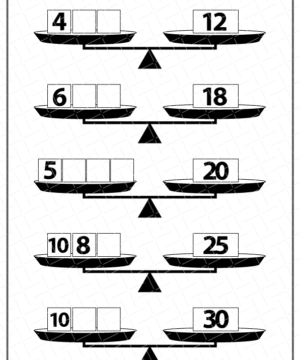 Pan Balance Worksheets Printable