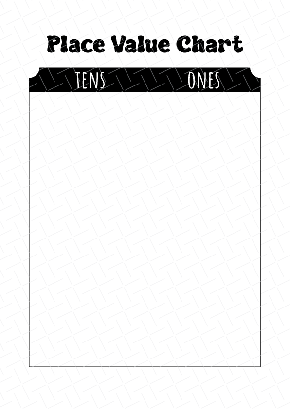 Place Value Chart Printable Free Download